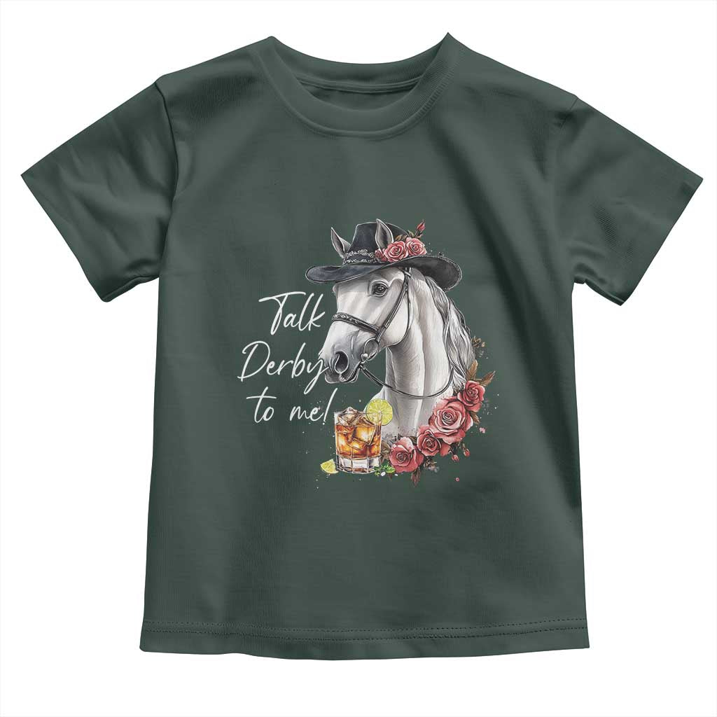 Funny Horse Lover Talk Derby To Me Toddler T Shirt