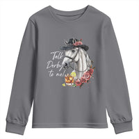 Funny Horse Lover Talk Derby To Me Youth Sweatshirt