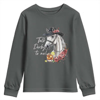 Funny Horse Lover Talk Derby To Me Youth Sweatshirt