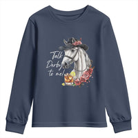 Funny Horse Lover Talk Derby To Me Youth Sweatshirt
