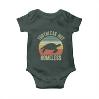 Funny Toothless Not Homeless Baby Onesie Vintage Turtle