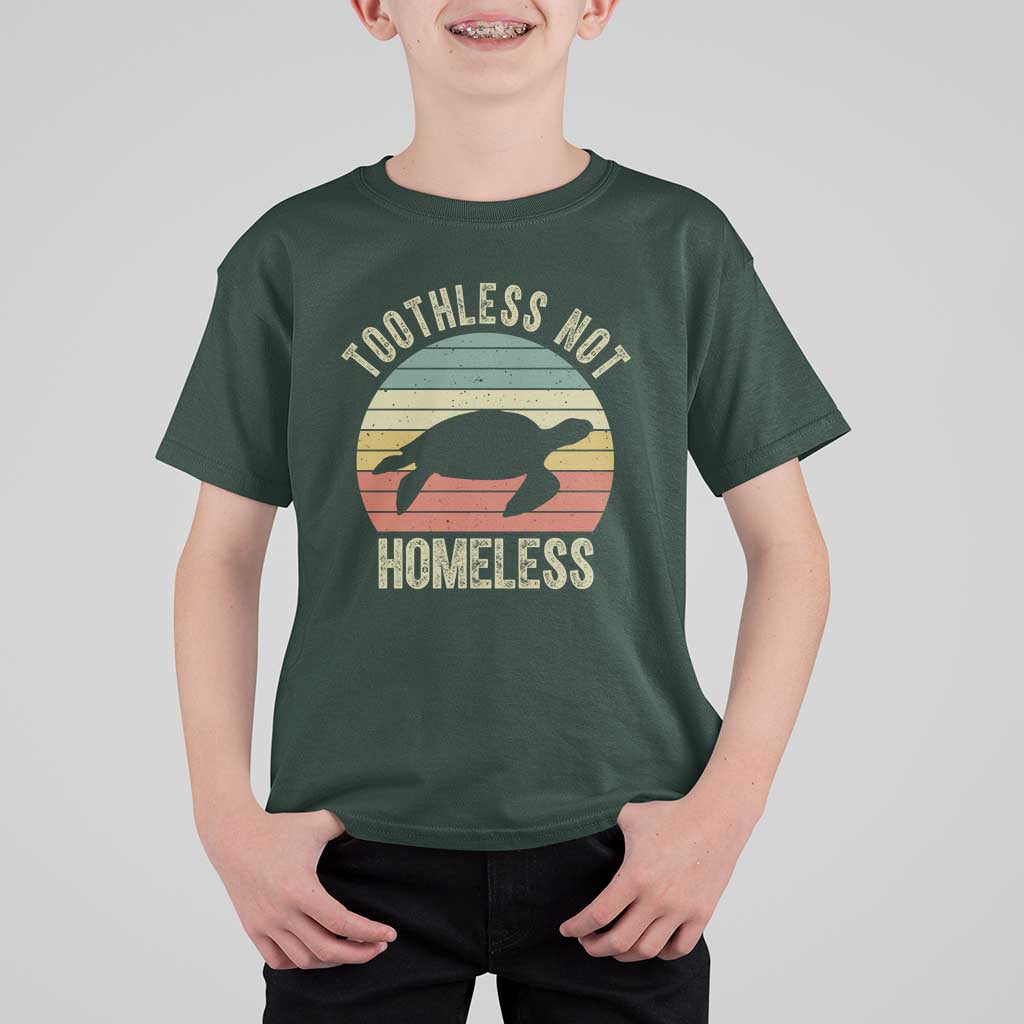 Funny Toothless Not Homeless T Shirt For Kid Vintage Turtle