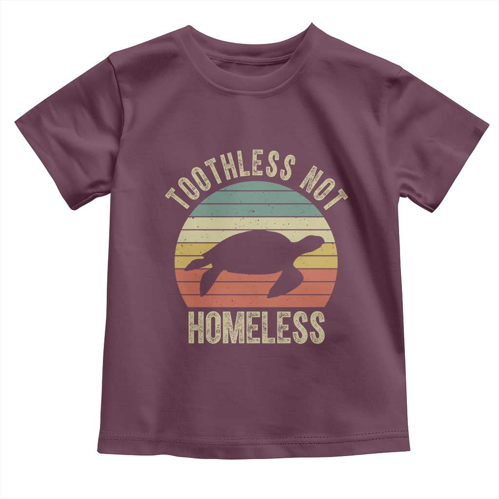 Funny Toothless Not Homeless Toddler T Shirt Vintage Turtle