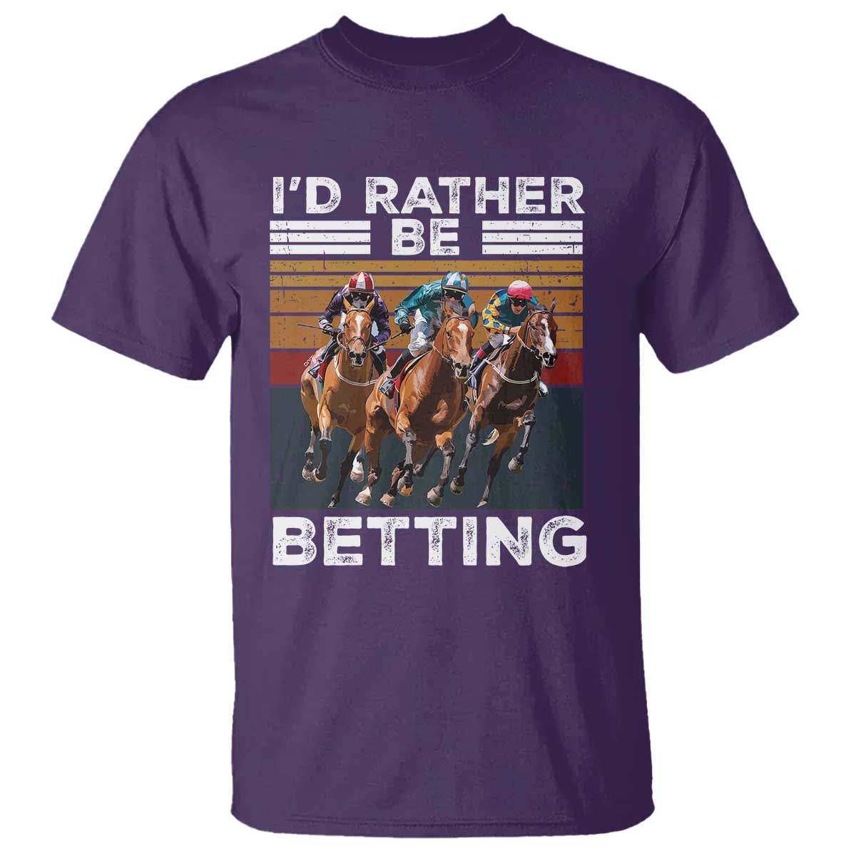 Funny Horse Race Betting T Shirt I'd Rather Be Betting