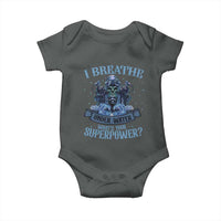 Scuba Diving Baby Onesie I Breathe Underwater What's Your Superpower Skull - Wonder Print Shop