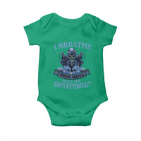 Scuba Diving Baby Onesie I Breathe Underwater What's Your Superpower Skull - Wonder Print Shop