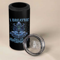 Scuba Diving 4 in 1 Can Cooler Tumbler I Breathe Underwater What's Your Superpower Skull - Wonder Print Shop
