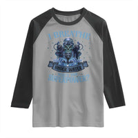 Scuba Diving Raglan Shirt I Breathe Underwater What's Your Superpower Skull - Wonder Print Shop
