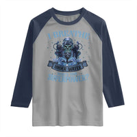 Scuba Diving Raglan Shirt I Breathe Underwater What's Your Superpower Skull - Wonder Print Shop