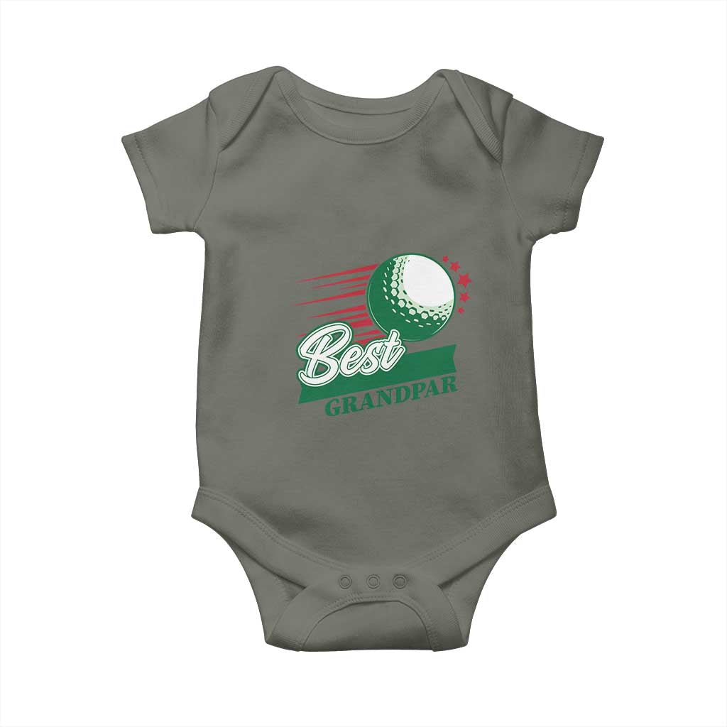 Golfing Dad Baby Onesie Best Grandpar Golf Ball Father's Day - Wonder Print Shop