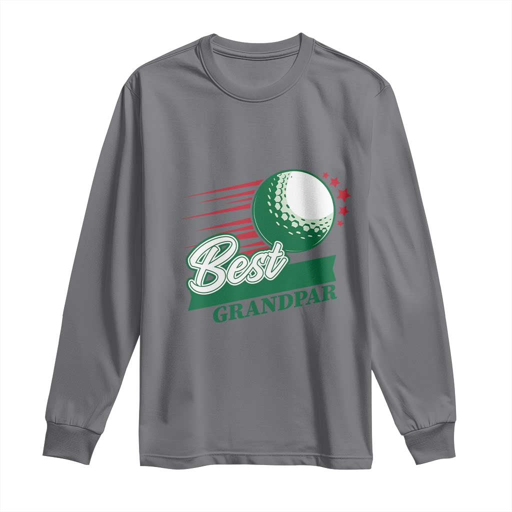 Golfing Dad Long Sleeve Shirt Best Grandpar Golf Ball Father's Day - Wonder Print Shop