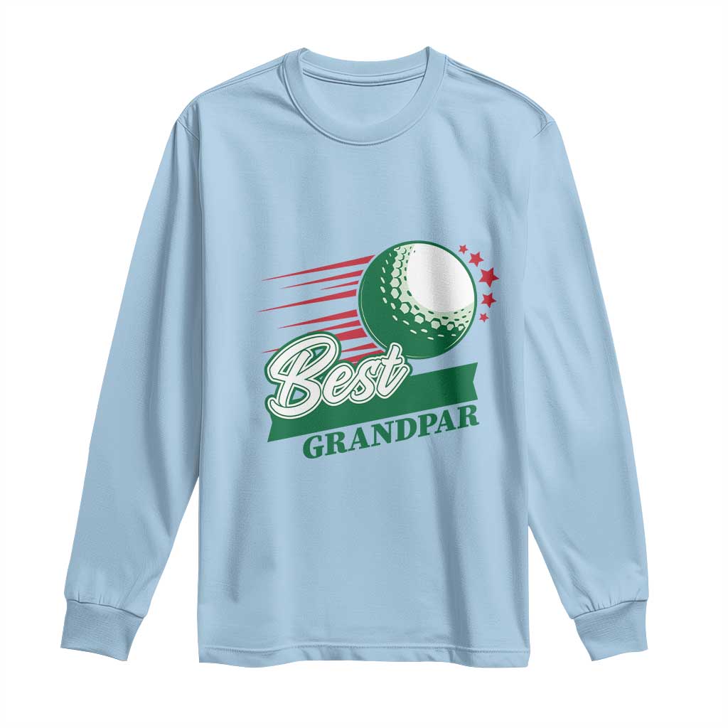 Golfing Dad Long Sleeve Shirt Best Grandpar Golf Ball Father's Day - Wonder Print Shop