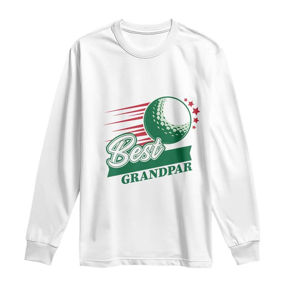 Golfing Dad Long Sleeve Shirt Best Grandpar Golf Ball Father's Day - Wonder Print Shop