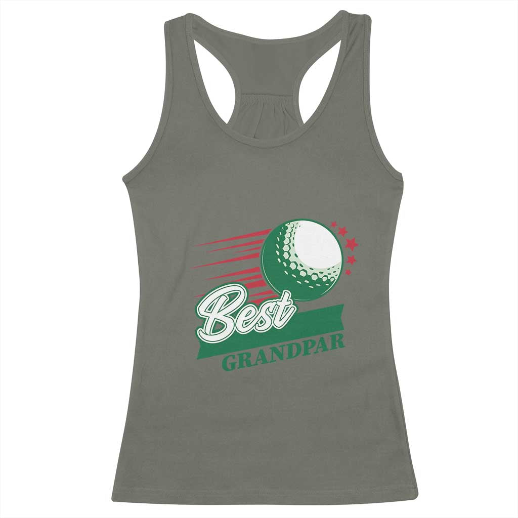 Golfing Dad Racerback Tank Top Best Grandpar Golf Ball Father's Day - Wonder Print Shop
