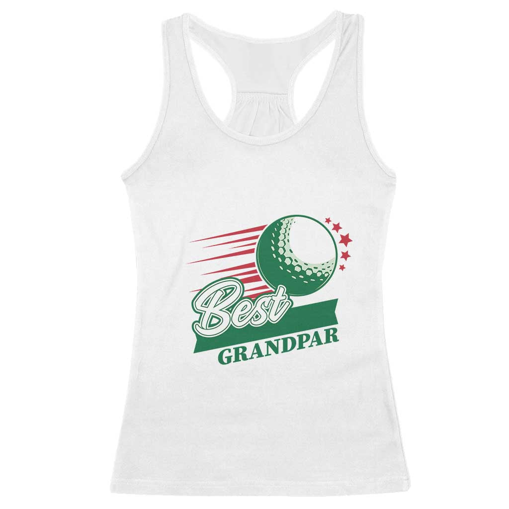 Golfing Dad Racerback Tank Top Best Grandpar Golf Ball Father's Day - Wonder Print Shop
