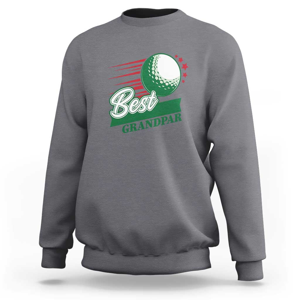 Golfing Dad Sweatshirt Best Grandpar Golf Ball Father's Day - Wonder Print Shop