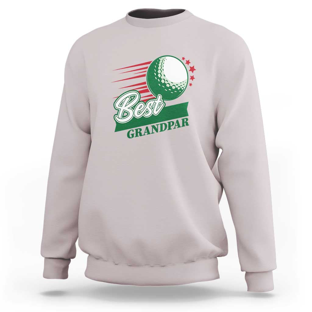 Golfing Dad Sweatshirt Best Grandpar Golf Ball Father's Day - Wonder Print Shop
