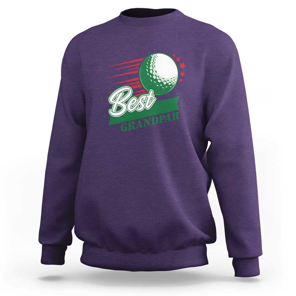 Golfing Dad Sweatshirt Best Grandpar Golf Ball Father's Day - Wonder Print Shop