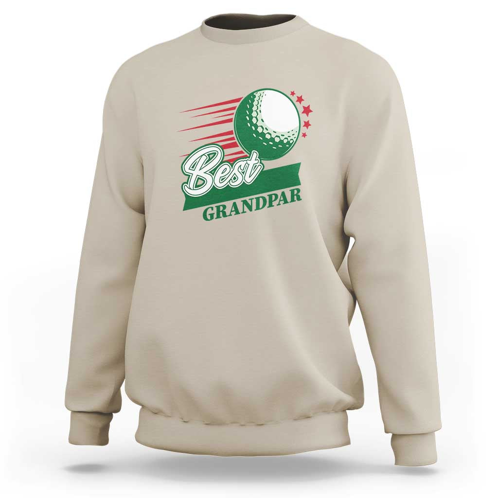 Golfing Dad Sweatshirt Best Grandpar Golf Ball Father's Day - Wonder Print Shop