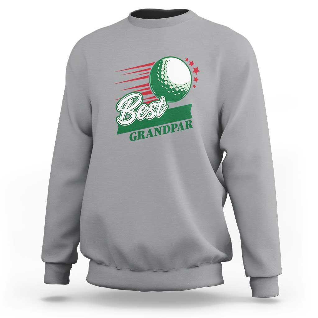 Golfing Dad Sweatshirt Best Grandpar Golf Ball Father's Day - Wonder Print Shop