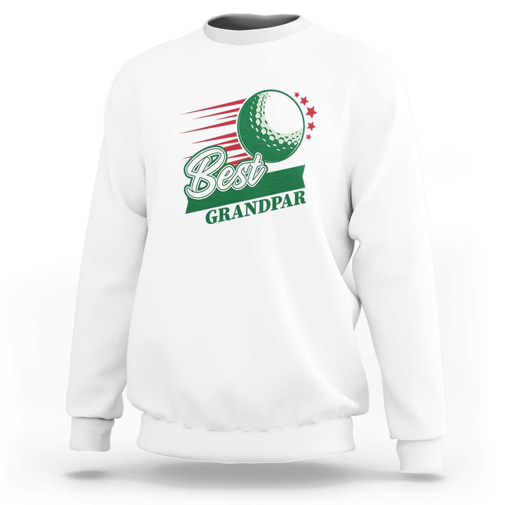 Golfing Dad Sweatshirt Best Grandpar Golf Ball Father's Day - Wonder Print Shop