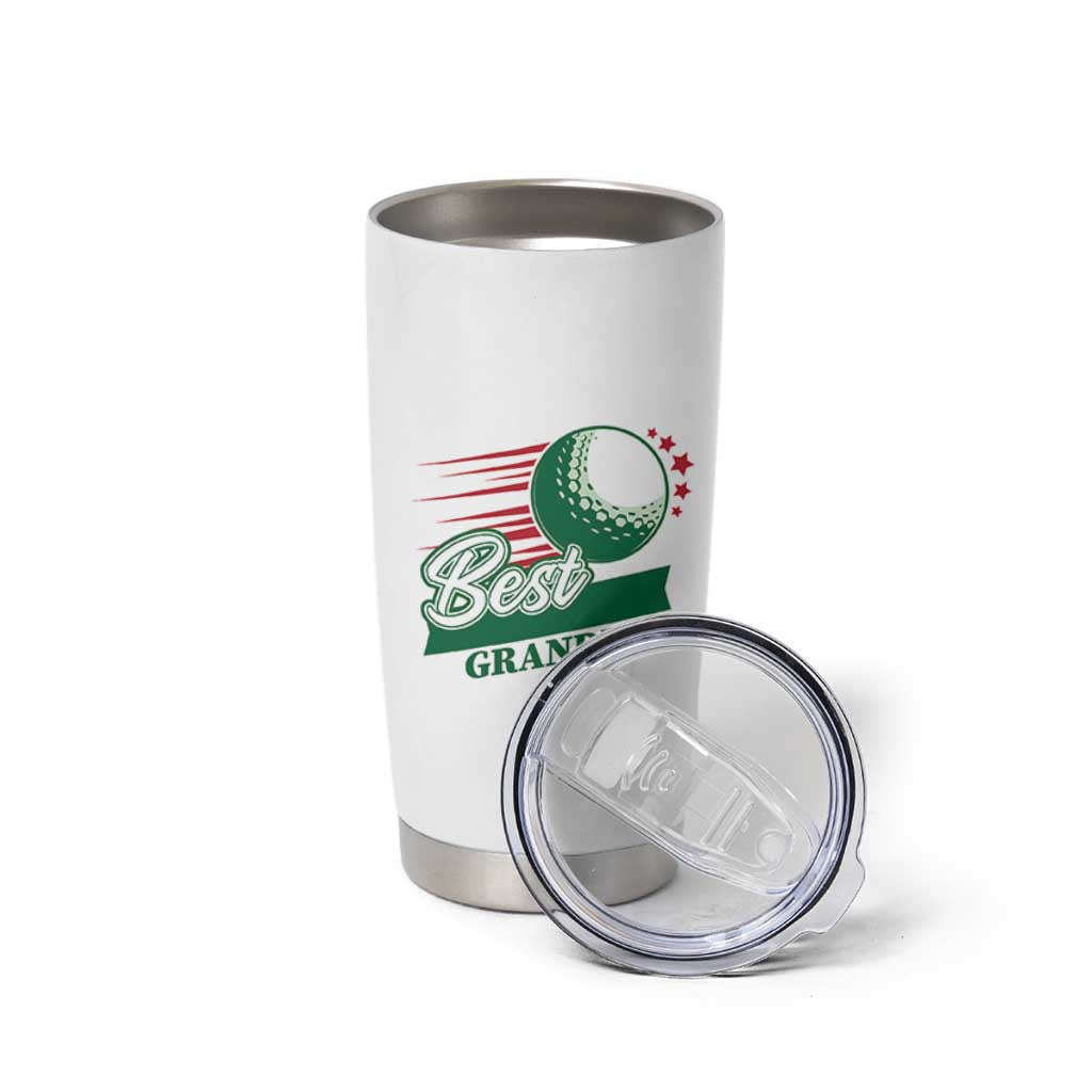 Golfing Dad Tumbler Cup Best Grandpar Golf Ball Father's Day - Wonder Print Shop