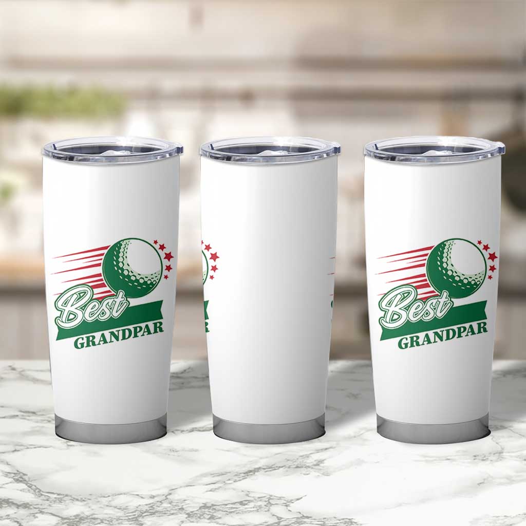 Golfing Dad Tumbler Cup Best Grandpar Golf Ball Father's Day - Wonder Print Shop