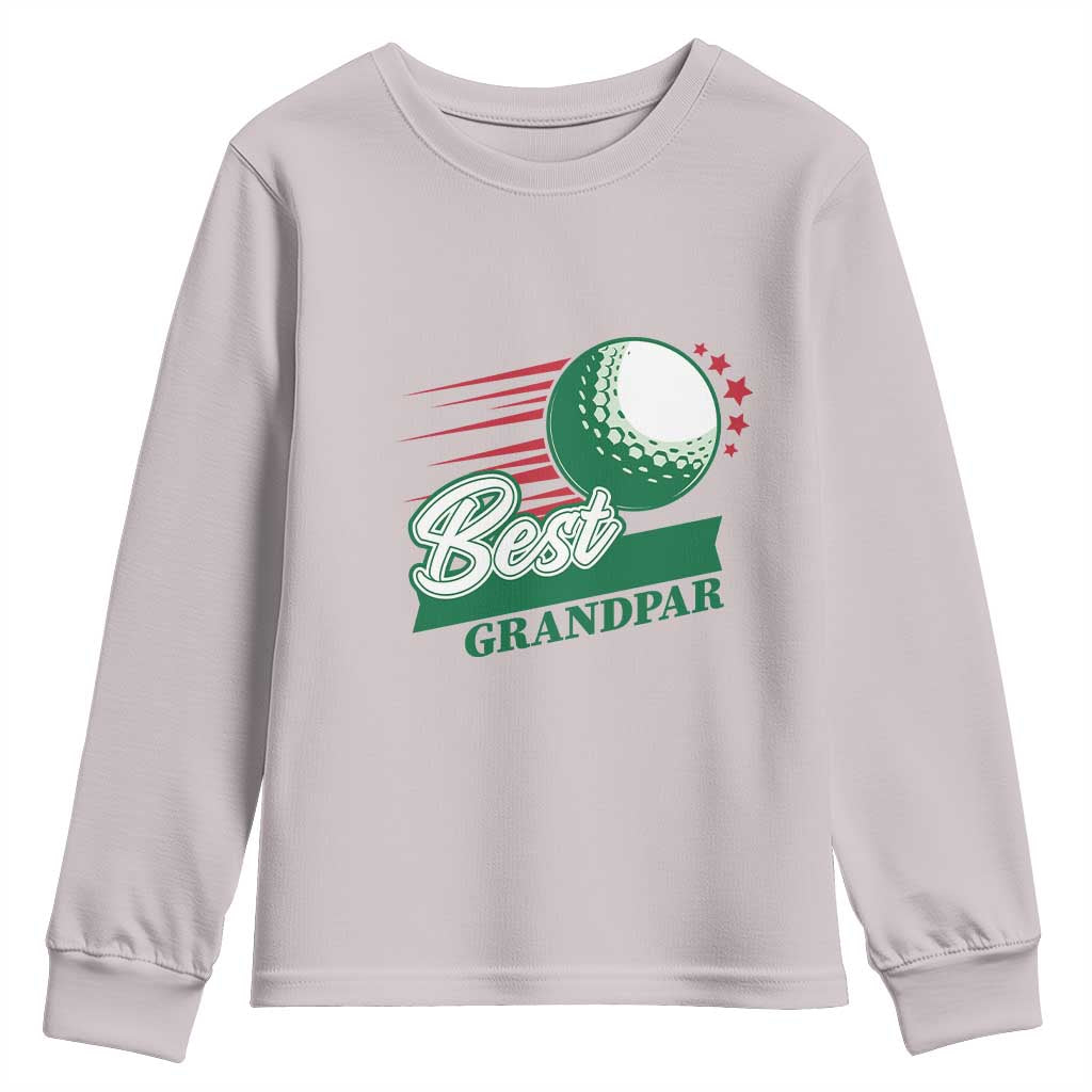 Golfing Dad Youth Sweatshirt Best Grandpar Golf Ball Father's Day - Wonder Print Shop