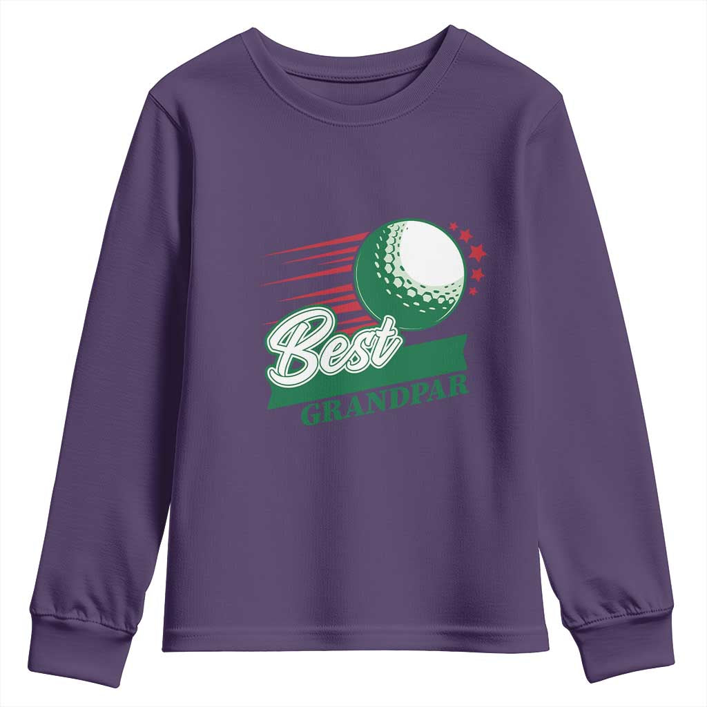 Golfing Dad Youth Sweatshirt Best Grandpar Golf Ball Father's Day - Wonder Print Shop