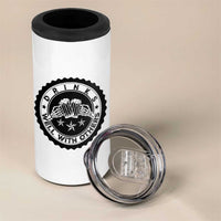 Funny Beer Lover 4 in 1 Can Cooler Tumbler Drinks Well With Others Drinking Beer Mug - Wonder Print Shop
