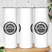 Funny Beer Lover Skinny Tumbler Drinks Well With Others Drinking Beer Mug - Wonder Print Shop