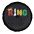 Funny Juneteenth King Spare Tire Cover Black Father Chess African American