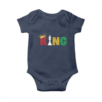 Funny Juneteenth King Baby Onesie Black Father Chess African American