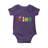 Funny Juneteenth King Baby Onesie Black Father Chess African American