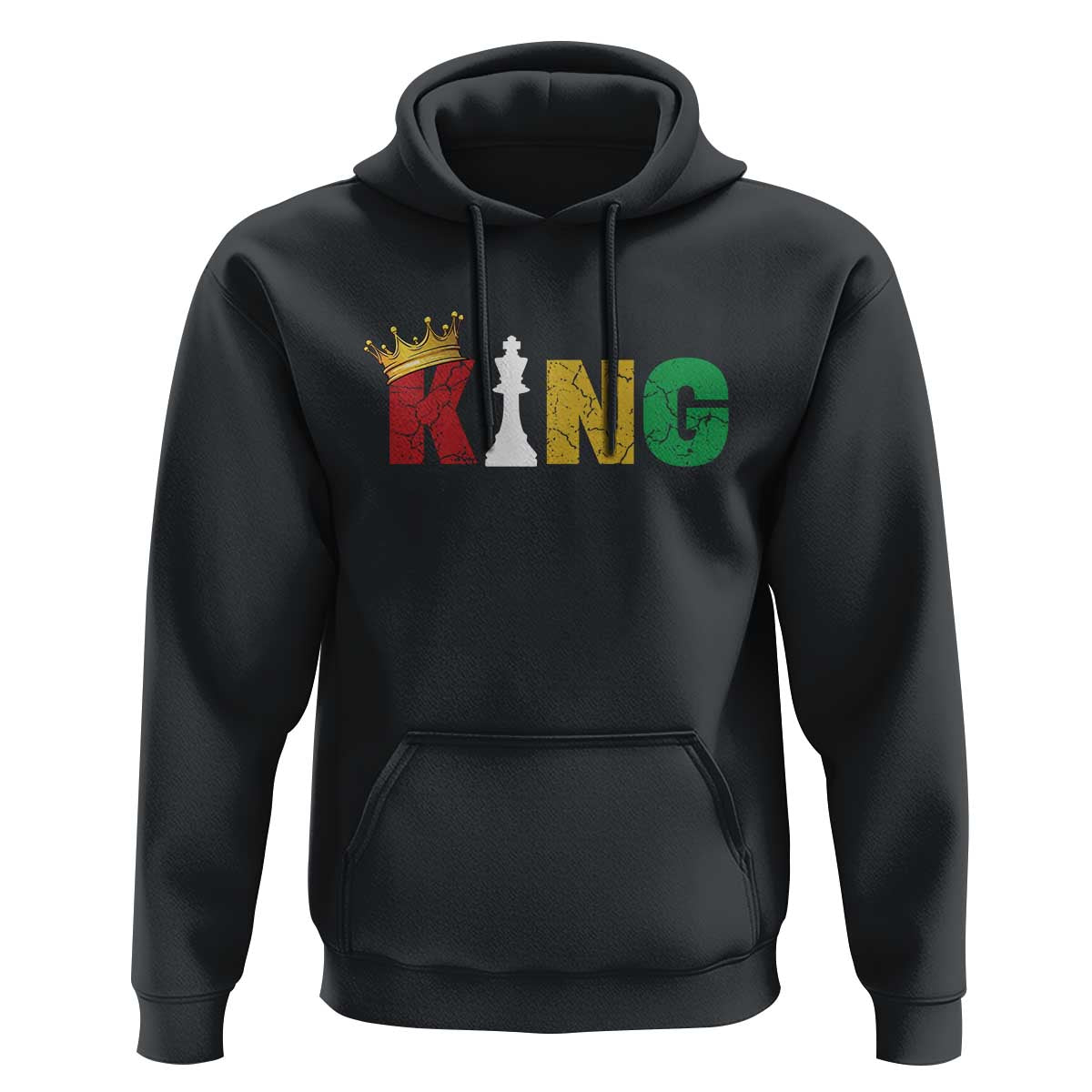 Funny Juneteenth King Hoodie Black Father Chess African American