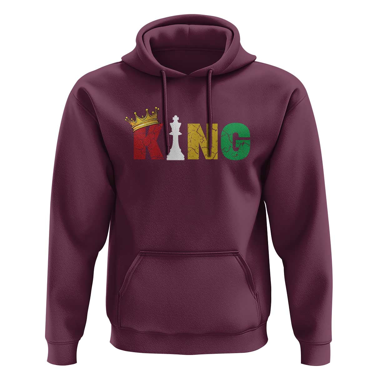 Funny Juneteenth King Hoodie Black Father Chess African American