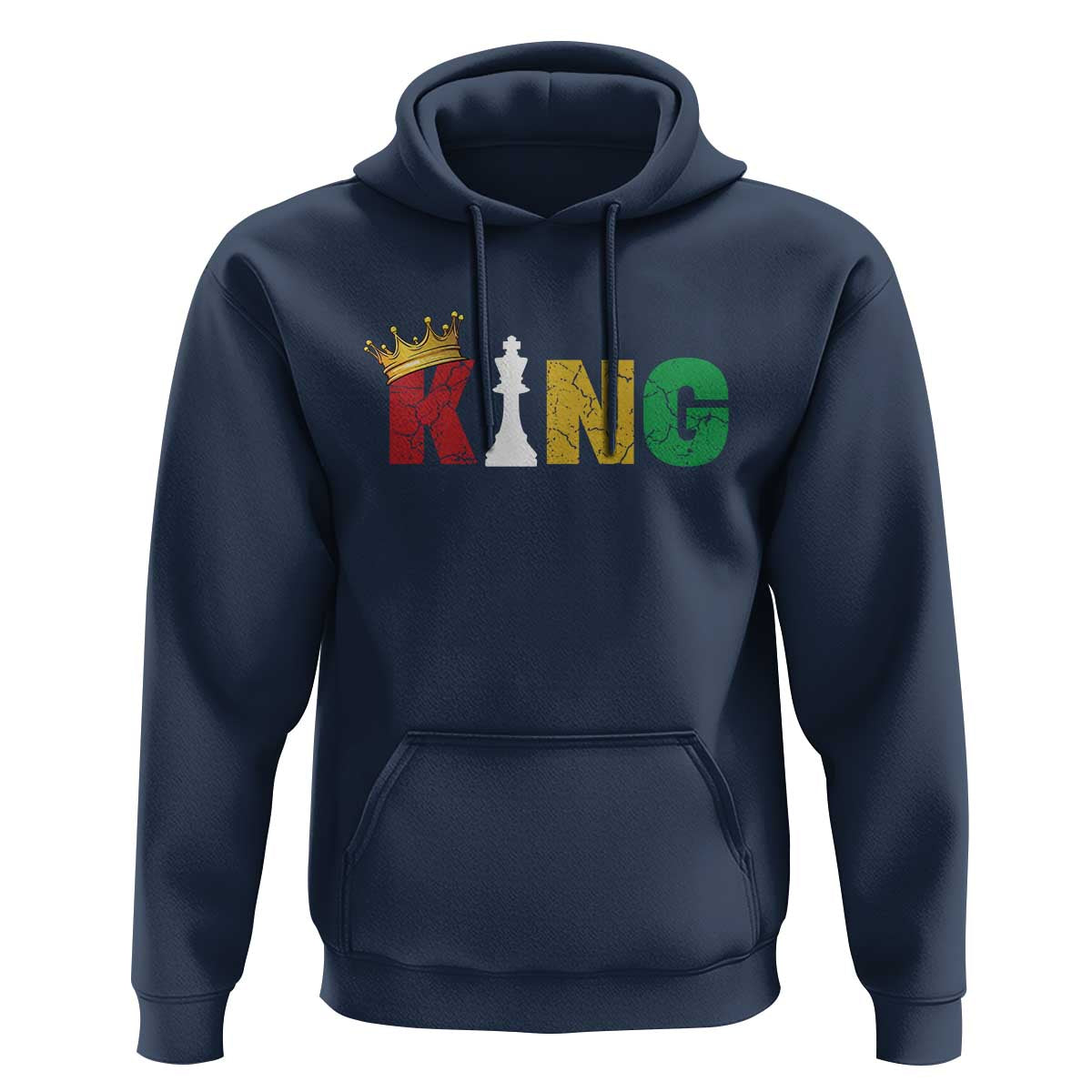 Funny Juneteenth King Hoodie Black Father Chess African American
