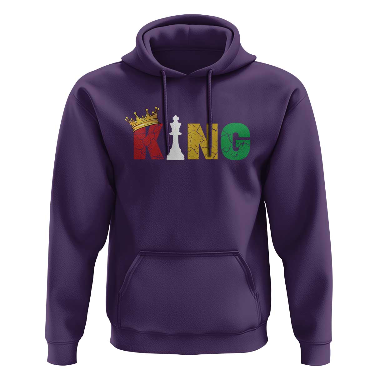 Funny Juneteenth King Hoodie Black Father Chess African American