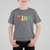 Funny Juneteenth King T Shirt For Kid Black Father Chess African American