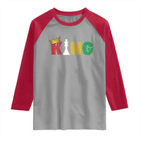 Funny Juneteenth King Raglan Shirt Black Father Chess African American