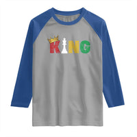 Funny Juneteenth King Raglan Shirt Black Father Chess African American