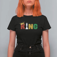 Funny Juneteenth King T Shirt For Women Black Father Chess African American