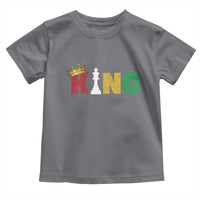 Funny Juneteenth King Toddler T Shirt Black Father Chess African American