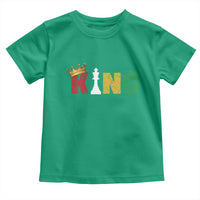 Funny Juneteenth King Toddler T Shirt Black Father Chess African American
