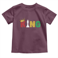 Funny Juneteenth King Toddler T Shirt Black Father Chess African American