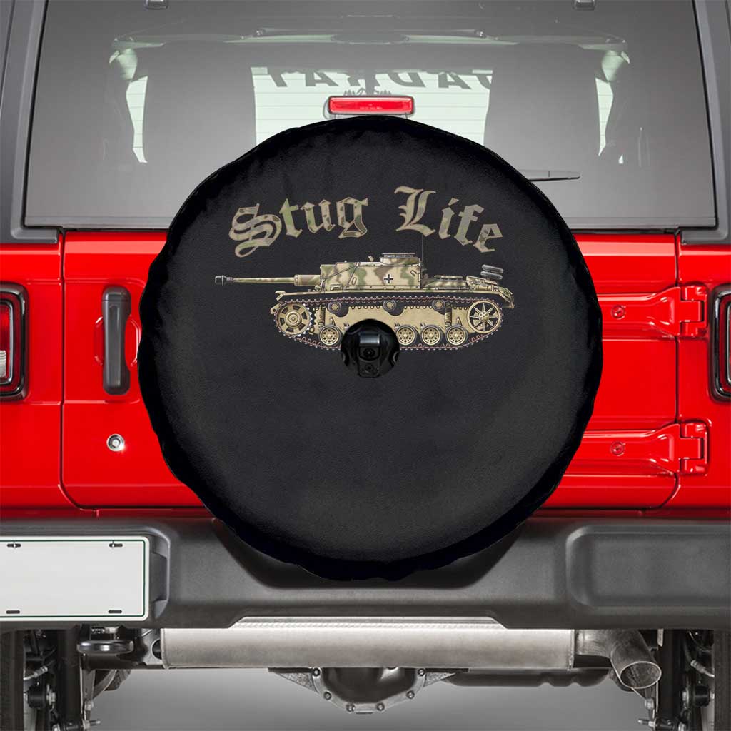 Funny WW2 Tank History Stug Life Spare Tire Cover