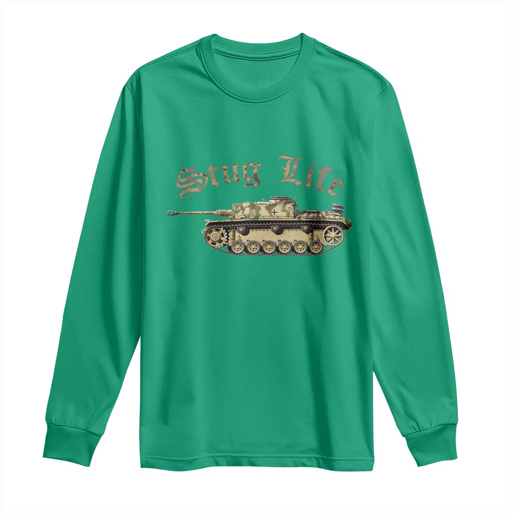 Funny WW2 Tank History Stug Life Long Sleeve Shirt
