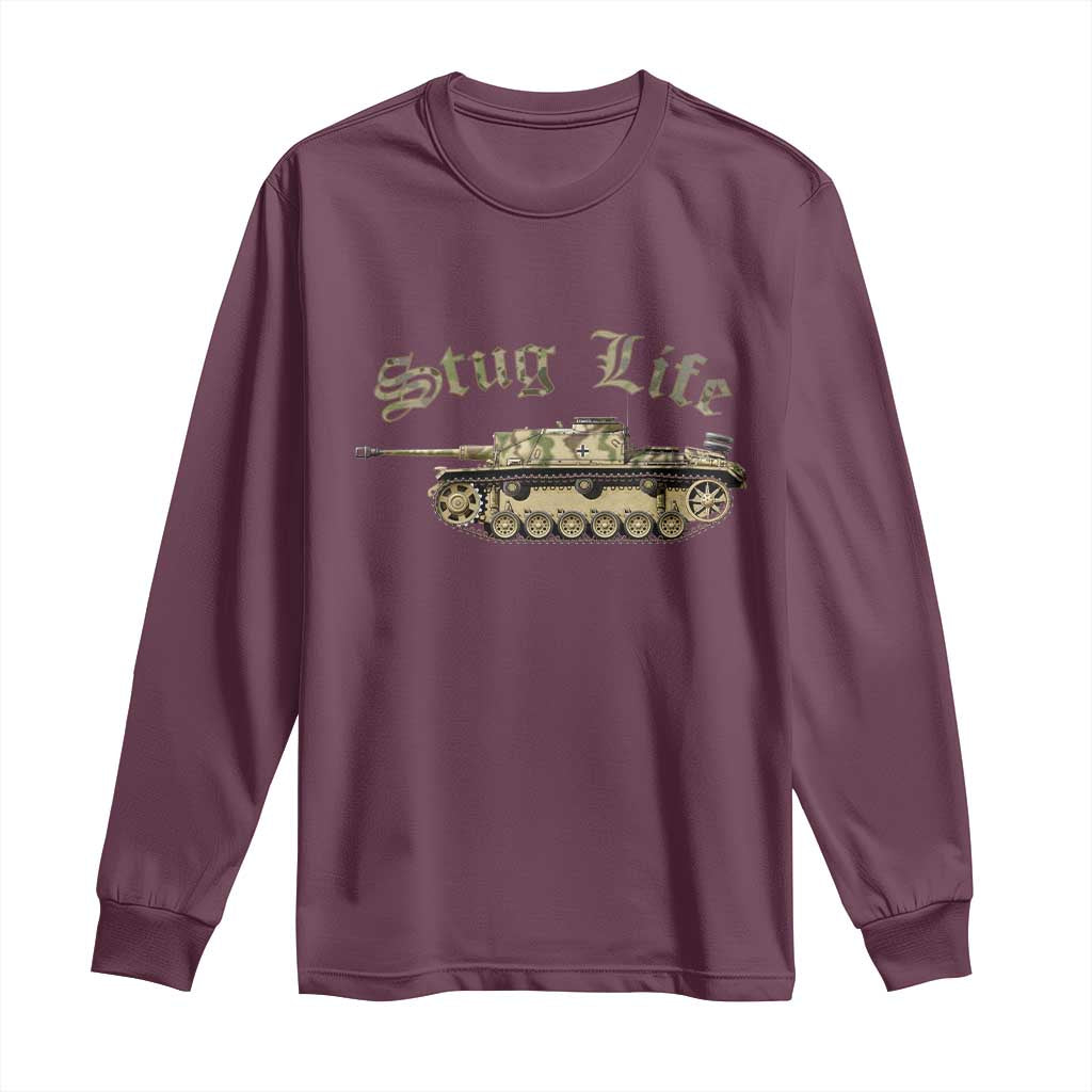 Funny WW2 Tank History Stug Life Long Sleeve Shirt