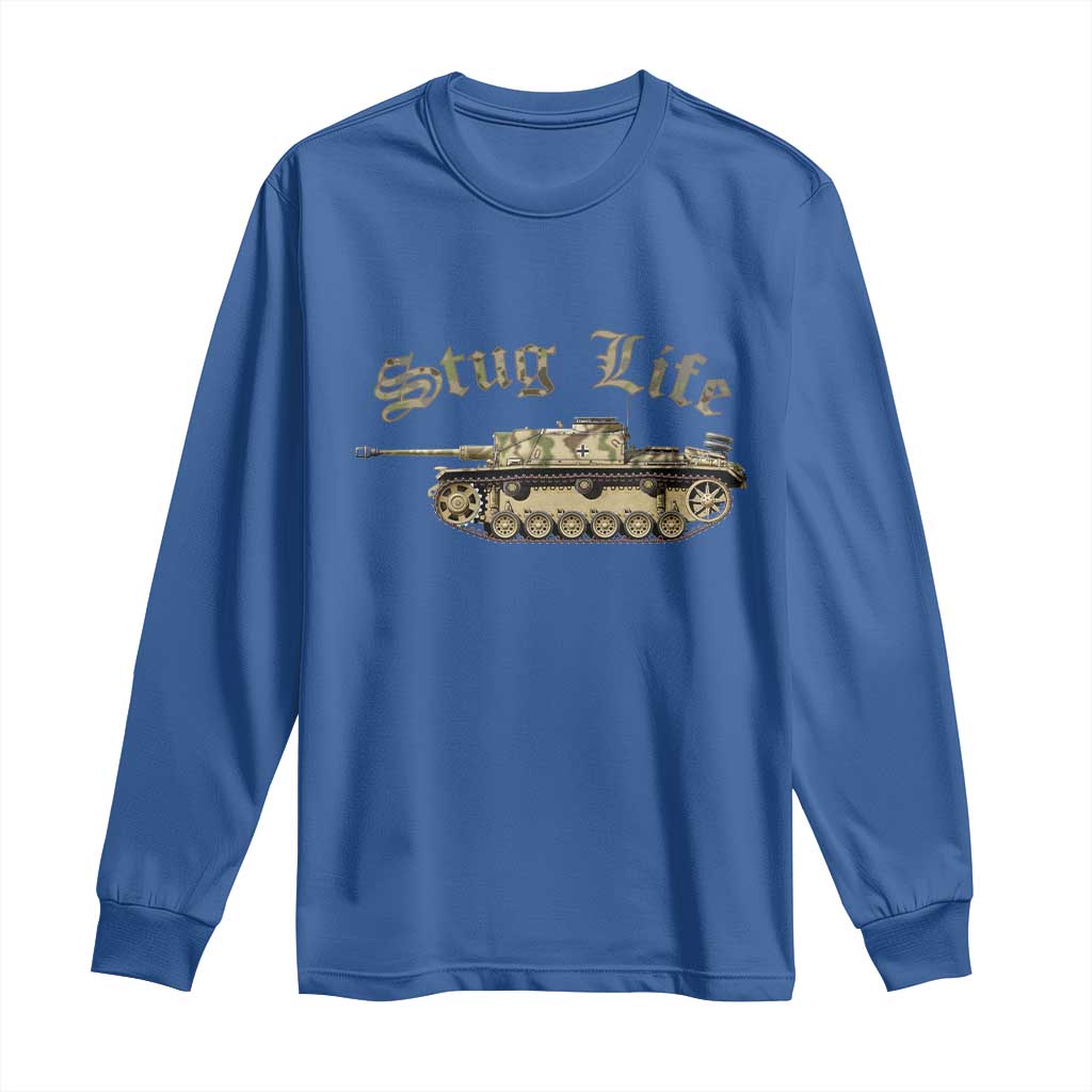 Funny WW2 Tank History Stug Life Long Sleeve Shirt