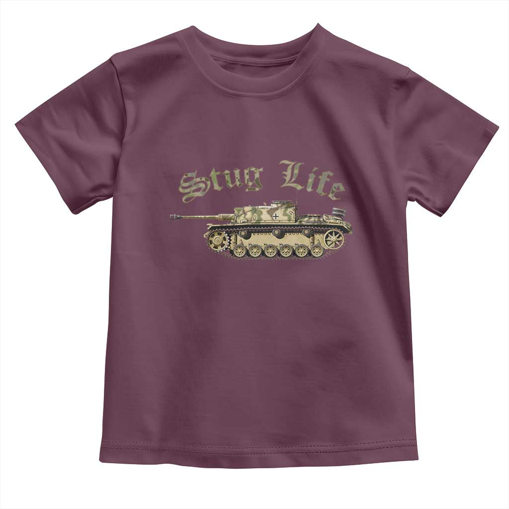Funny WW2 Tank History Stug Life Toddler T Shirt
